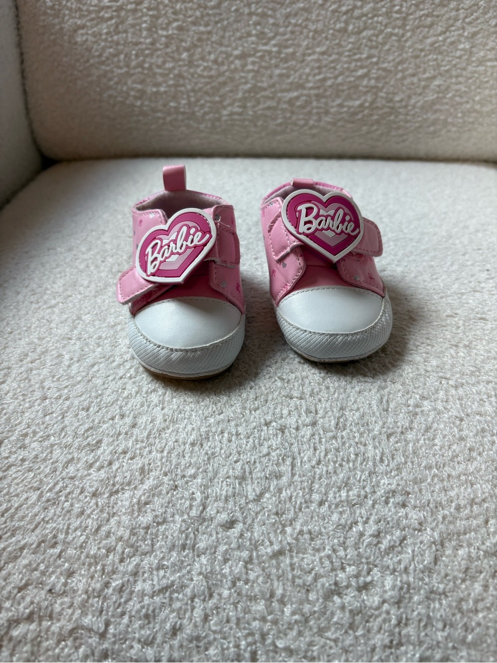 Barbie Pink Heart Logo Baby Walker Shoes